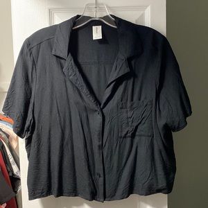 Abound Cropped Button Down